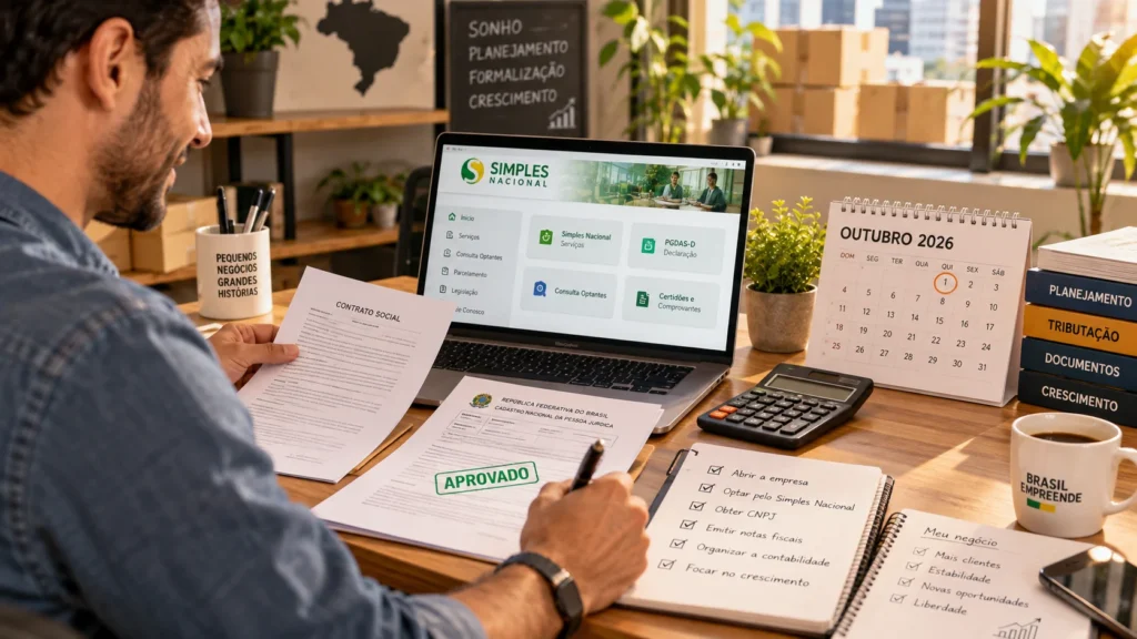 Abrir Empresa em Outubro 2026 Qual é a Vantagem Especial do Simples Nacional?